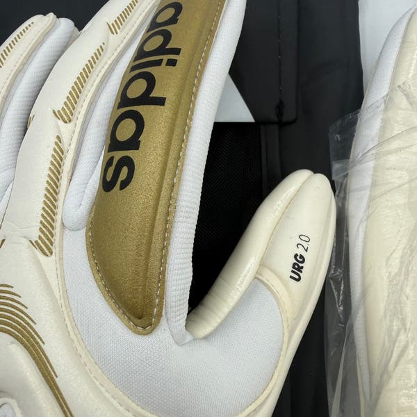 Adidas Copa GL Pro Goalkeeper Gloves White Gold JZ5793 Size 11 URG