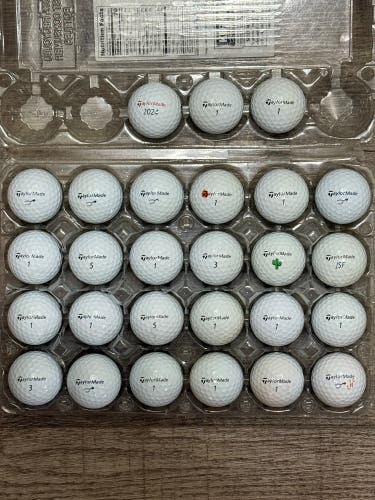 27 TaylorMade TP5 Golf Balls - 2024-2025 Model, 4A Near-Mint Condition