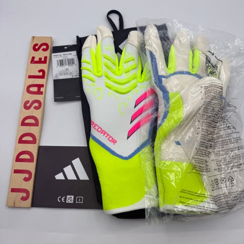 Adidas Predator GL PRO Hybrid Goalkeeper Gloves JH3815 White Celestial Victory NWT $140 Size 11