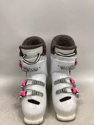 Used Rossignol FUN GIRL Girls DH Ski Boot Pink And White 205 MP - J01 11851-S000041765