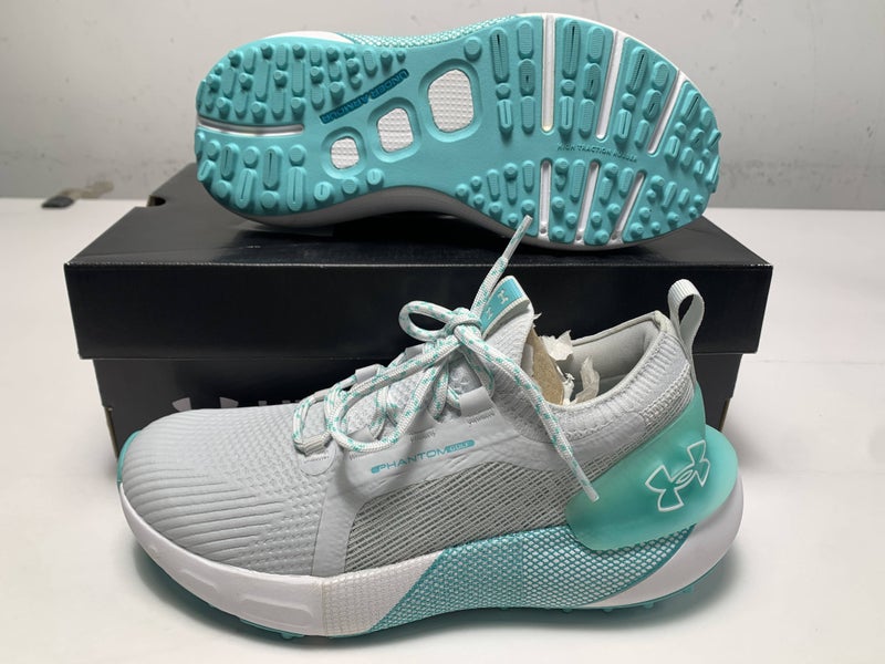 Under Armour Phantom Waterproof Golf Shoes Grey Women's SZ 7 (3027090-101)