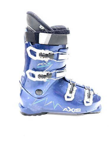 Used AXIS AX4 Boys DH Ski Boot Navy Blue 255 MP - M07.5 - W08.5 11860-S000302778