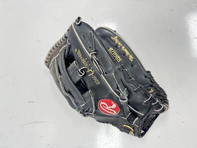 Used Rawlings DAVID JUSTICE BB/SB Glove RH Throw Black 12 1/2" 11860-C000302684
