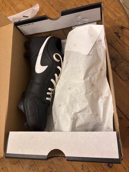 Men's Jordan 1 Low TD Football Cleat Black