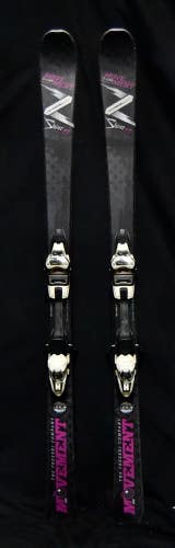 MOVEMENT SHINE 77 SKIS SIZE 162 CM WITH MOVEMENT BINDINGS