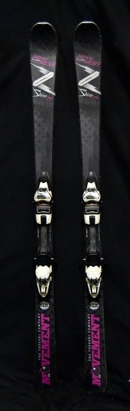 MOVEMENT SHINE 77 SKIS SIZE 162 CM WITH MOVEMENT BINDINGS