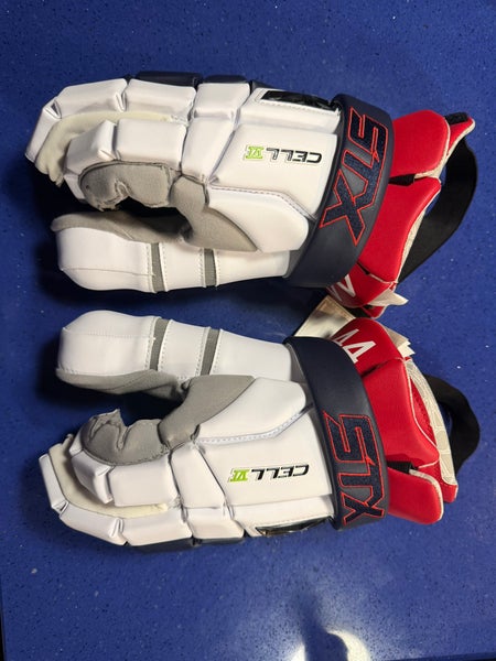UPenn lacrosse Brand New STX Cell IV Lacrosse Gloves Large