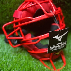 Mizuno Samurai Baseball Catcher's Mask Red (NEW)