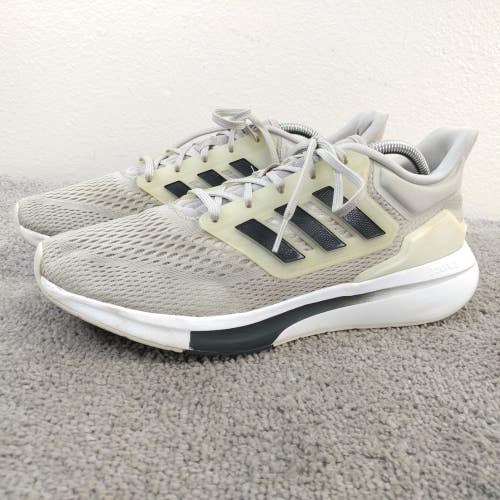 Adidas EQ21 Run Mens Size 10.5 Running Shoes Low Top Off White H68075