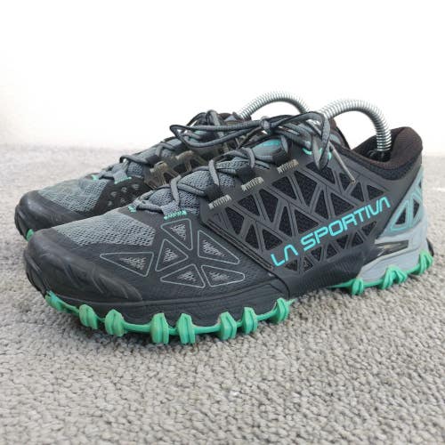 La Sportiva Bushido II GTX  Trail Hiking Womens Size 6 Running Shoes Gray Blue