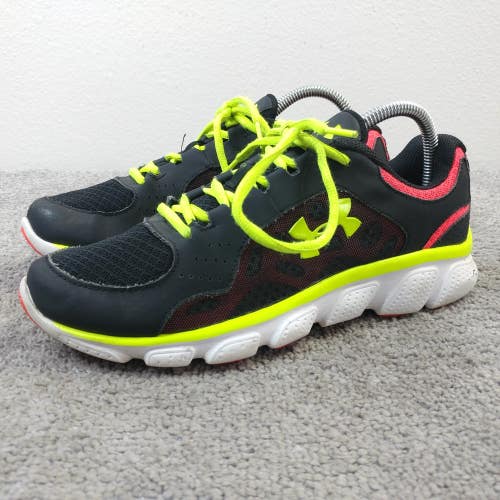 Under Armour Micro G Assert Womens Size 8 Running Shoes Black Yellow Pink Low