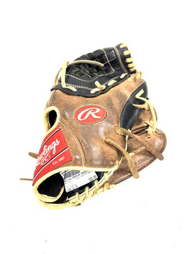 Used Rawlings PREMIUM SERIES BB/SB Glove RH Throw Brown 12" 11860-S000302403