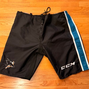 Black XL CCM PP10 San Jose Sharks Heritage Pant Shell (New - No Tags)