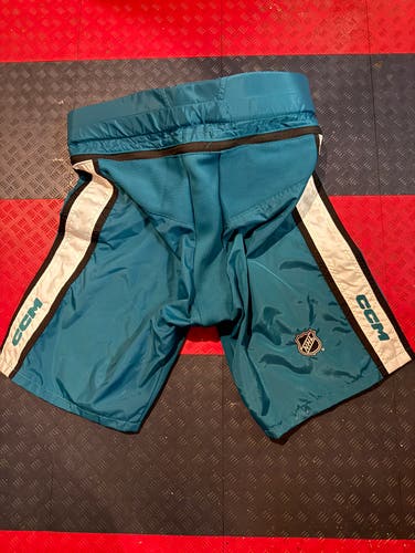 San Jose Sharks Teal CCM PPPTK Pant Shell Pro Stock (Used)