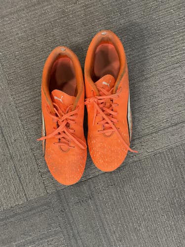 Used Puma Soccer Cleats Orange Senior 8.5 11614-S000228090