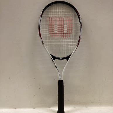 Used Wilson FUSION XL Adult Tennis Racquet White 4 3/8" 11725-S000496154