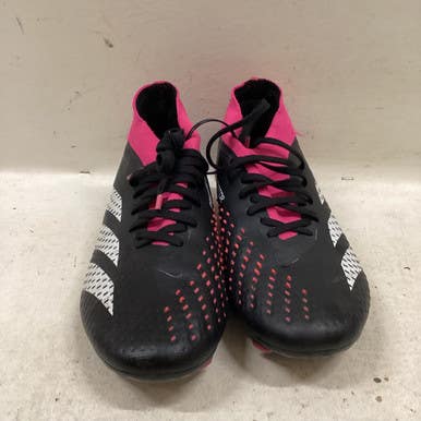 Used Adidas PREDATOR Soccer Cleats Black And Pink Senior 6.5 11725-S000496139