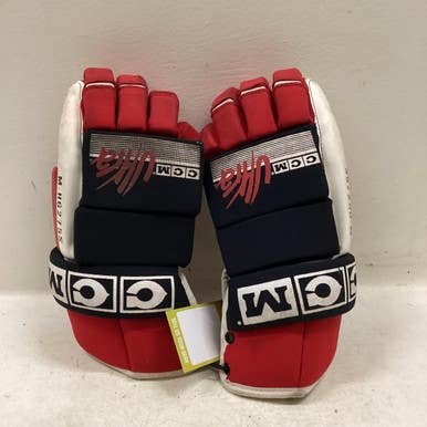 Used CCM ULTRA Senior Gloves White/Black/Red 14" 11725-S000496118