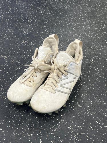 Used New Balance LAX Cleats Mens White Senior 8.5 11849-S000034847