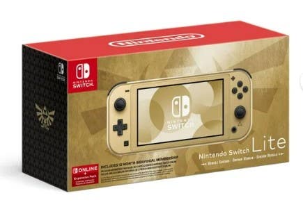 New Nintendo Switch Lite Gold Hyrule Edition with 12M Online