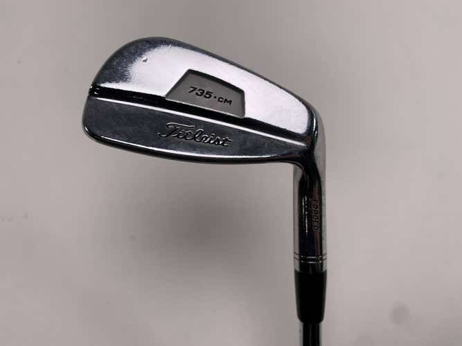 Titleist 735 CM Chrome Single 9 Iron True Temper Dynamic Gold S300 Stiff Mens RH