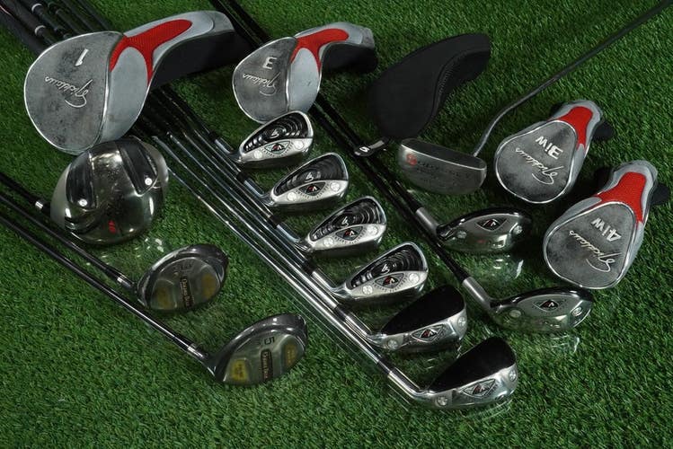 NICKLAUS V18 GOLF SET 17pc. MEN'S MID-FLEX GRAPHITE & ODYSSEY PUTTER ~ WOW!!