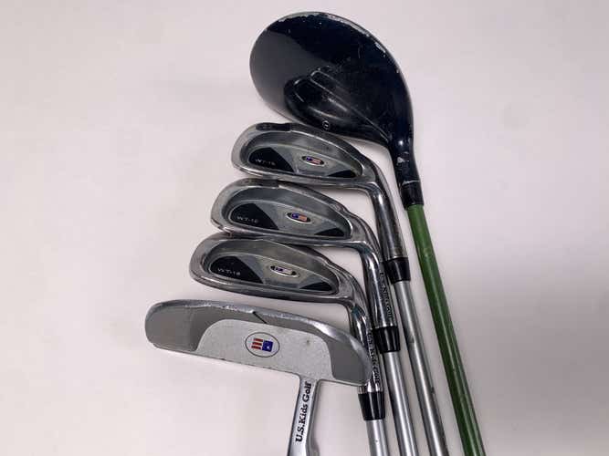 US Kids WT-15 Club Set Driver 6 8 PW Putter WT-15 Ultralight 57'' Youth Mens RH