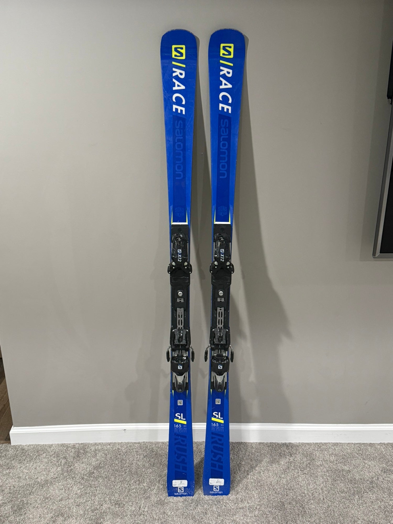 Salomon I S/Race Rush SL Skis w/Bindings | SidelineSwap | Buy and