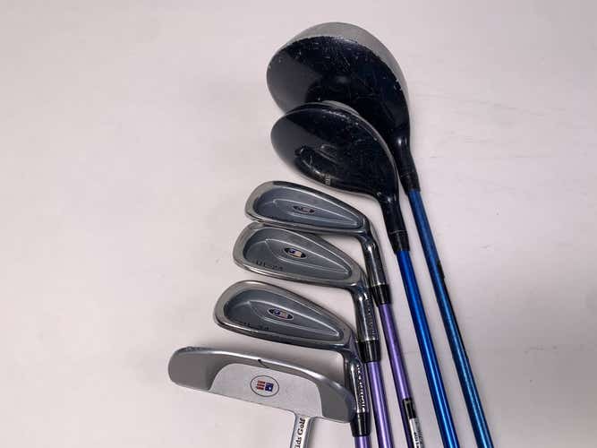 US Kids UL-24 Club Set Driver 3W 8 9 PW Putter Kid Power 45-31 Youth RH