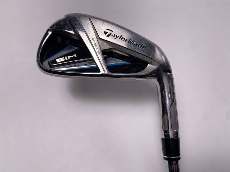 TaylorMade SIM MAX Single 6 Iron KBS Max 85g Stiff Steel Mens RH