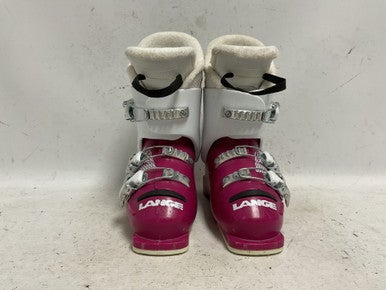 Used Lange STARLET Girls DH Ski Boot Pink 170 MP - Y10 11855-S000196948