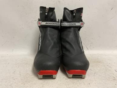 Used Rossignol X-6 COMBI Mens NNN XC Ski Boots Black W 07-07.5 / JR 05.5-06 11855-S000196922