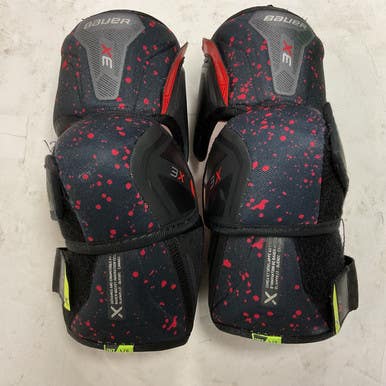 Used Bauer VAPOR 3X Intermediate Elbow Pads Black And Red LG 11855-S000196891