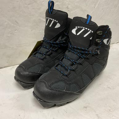 Used Whitewoods Mens NNN XC Ski Boots Black M 07-07.5 / W 08-08.5 11855-S000196864