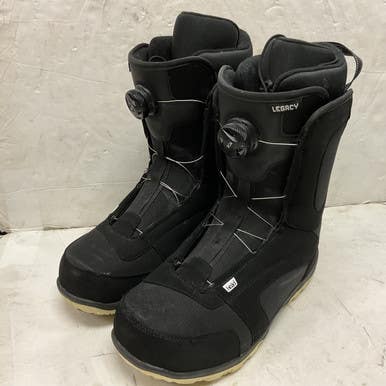 Used Head LEGACY BOA Mens Snowboard Boots Black Senior 10.5 11855-S000196866