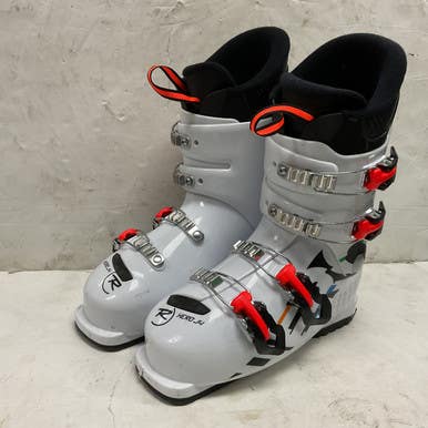 Used Rossignol HERO J4 Boys DH Ski Boot White 245 MP - M06.5 - W07.5 11855-S000196855