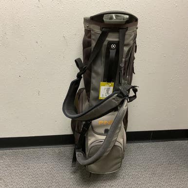 Used Ping HOOFER 14 Mens Stand Bag Black And Gold 11855-S000197137
