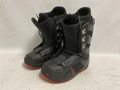 Used Burton PROGRESSION Mens Snowboard Boots Black And Red Senior 10 11855-S000197110