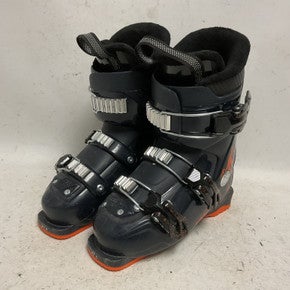 Used Tecnica JT3 Boys DH Ski Boot Navy Blue And Orange 215 MP - J03 11855-S000197106