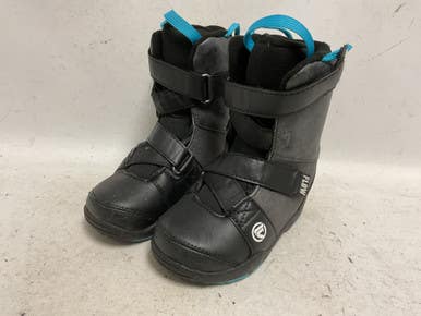 Used Flow MINI MICRON Boys Snowboard Boots Black Youth 12.0 11855-S000197102