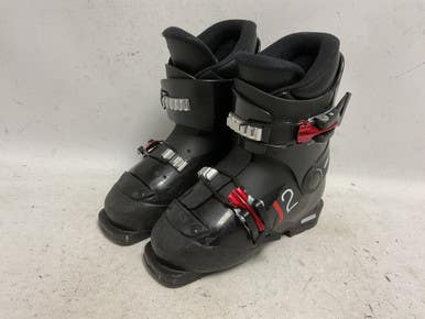 Used Alpina J2 Boys DH Ski Boot Black And Red 195 MP - Y13 11855-S000197026