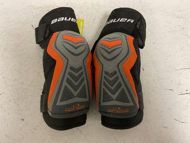 Used Bauer SUPREME ONE.4 Junior Elbow Pads Black And Orange LG 11855-S000197018