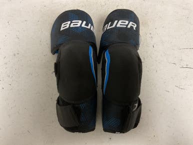 Used Bauer X Senior Elbow Pads Black And Navy Blue MD 11855-S000197016