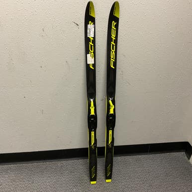 Used Fischer SPRINT CROWN Boys XC Ski/Binding Black And Optic Yellow 110 cm 11855-S000196997