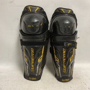 Used Bauer SUPREME MX3 Junior Shin Guards Black 11" 11855-S000196965