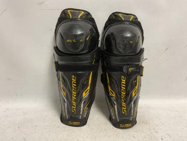 Used Bauer SUPREME MX3 Junior Shin Guards Black 11" 11855-S000196965