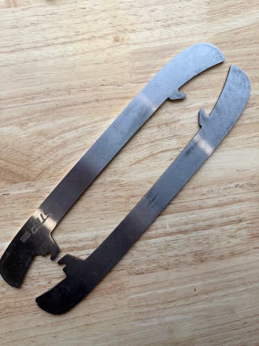 NHL Pro Stock 263 mm Used Step Steel Skate Blades / Runners