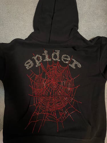 Sp5der hoodie dazzled red