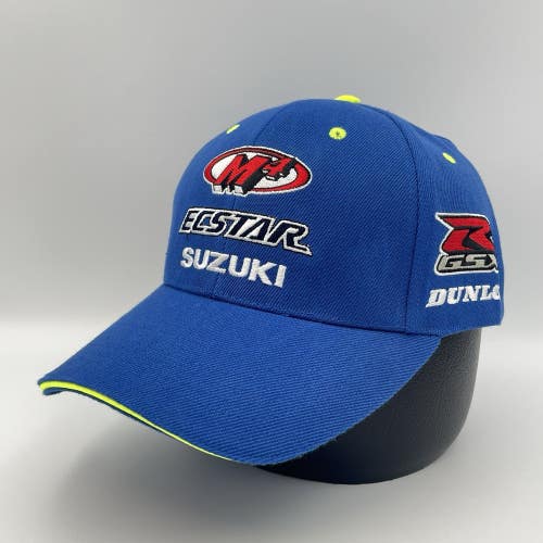 Suzuki Ecstar M4 GSX Snapback Pilot Hat Cap Rare GSXR Crotch Rocket Race Bike