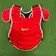 Pro issue nike catchers chest protector 16” red